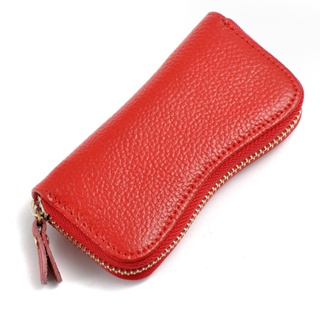Leather Car Key Bag 2022 New Luxury Fashion Zero Wallet Cow Pickup Bag for Boys and Girls The Same Key Bag  Leather Wall