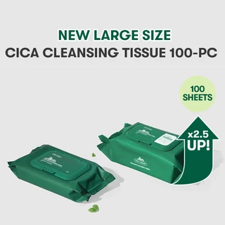 [VT] Cica Mild Cleansing Tissue 100 แผ่นทิชชู่เปียก