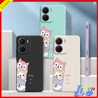 เคส Vivo Y16 Y22 Y22S Y21 y33t Y21T Y33S T1X Y20 Y20S Y12S y12a Y15S Y01 Y11 Y12 Y17 Y15 Y02S เคสโทรศัพท์มือถือ ลายสุนัขน่ารัก GG สําหรับ