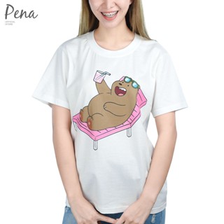 Ten&amp;Co T-Shirt Unisex เสื้อยืดคอกลมลาย We BARE BEARS รุ่น BBTM210402