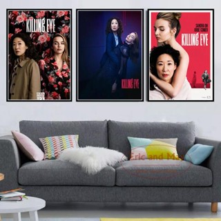 โปสเตอร์ รูปภาพ Killing Eve Usa Tv Series สไตล์วินเทจ สําหรับตกแต่งบ้าน