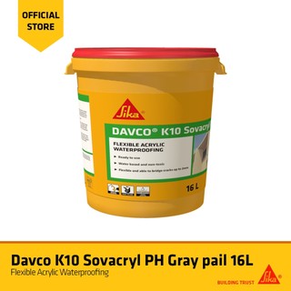 Sika Davco K10 Sovacryl PH Gray16L Pail