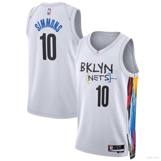 ใหม่ เสื้อกีฬาบาสเก็ตบอล NBA Jersey Brooklyn Nets Simmons 22-23 พลัสไซซ์ สําหรับผู้ชาย และผู้หญิง