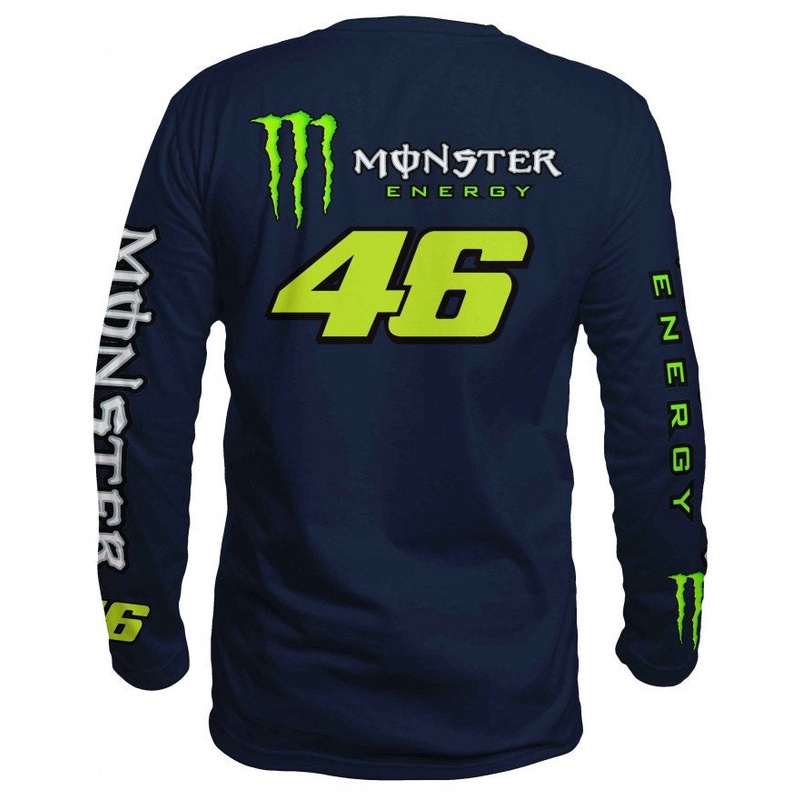 □New Long Sleeve Tee Valentino Rossi 3D พิมพ์จาก S ถึง 3XL