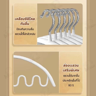 [ตะขอเเขวนสายเดี่ยว] ไม้แขวนเสื้อ ไม้แขวนเสื้อชั้นใน สเเตนเลสเคลือบซิลิโคน ป้องกันสนิม ที่แขวนอเนกประสงค์ CE