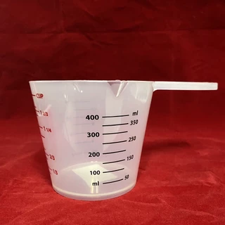 ถ้วยตวงมีด้ามจับ มีสเกล 400 ml. แบบใสและแบบขุ่น