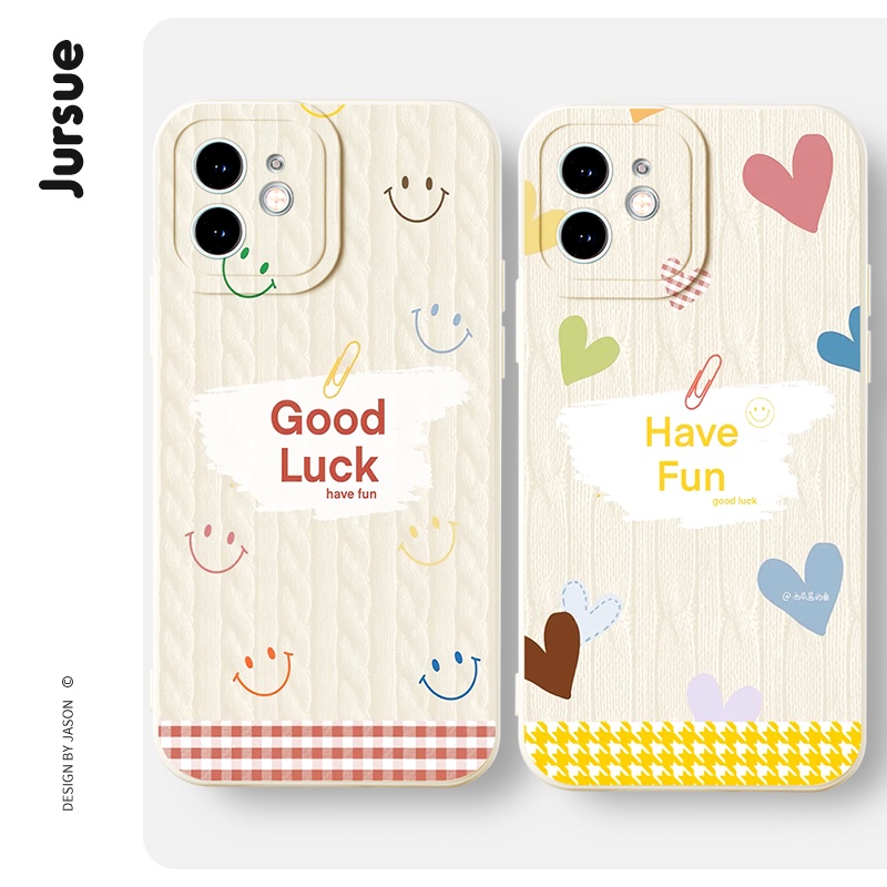 JURSUE เคสไอโฟน เคสซิลิโคนนุ่มกันกระแทกการ์ตูนน่ารักตลก เคสโทรศัพท์ Compatible for iPhone 17 16 15 14 13 12 11 Pro Max SE 2020 X XR XS 8 7 Plus พลัส XYH868
