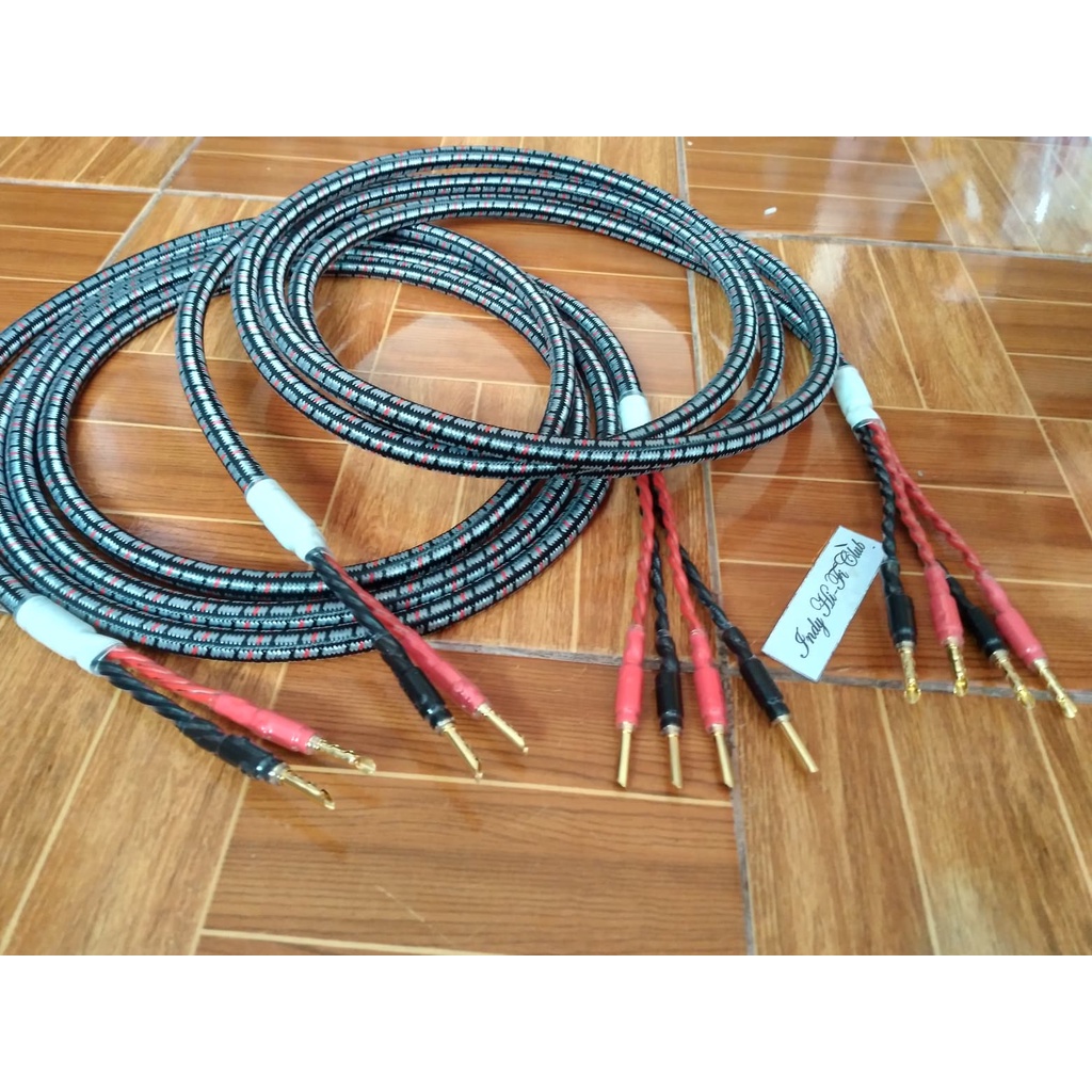 สายลำโพง Bi-Wire  Audioquest CV-8 ซีรี่ย์ใหญ่สุดในซีรี่ย์ Snake ของ Audioquest แบบ 2 เส้นพร้อมใช้งาน