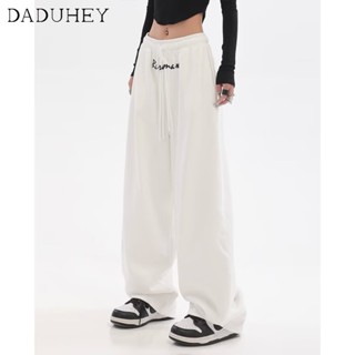 DaDuHey💕 2022 Womens New Loose High Waist Casual Pants Korean Style Fashion All-Matching Pants Draping Wide-Leg Trousers