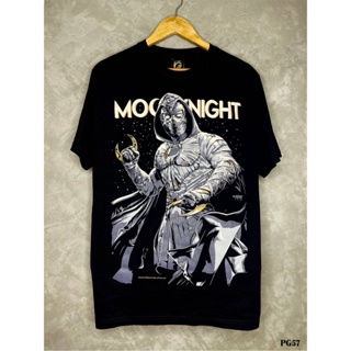 Moonknightเสื้อยืดสีดำสกรีนลายPG57