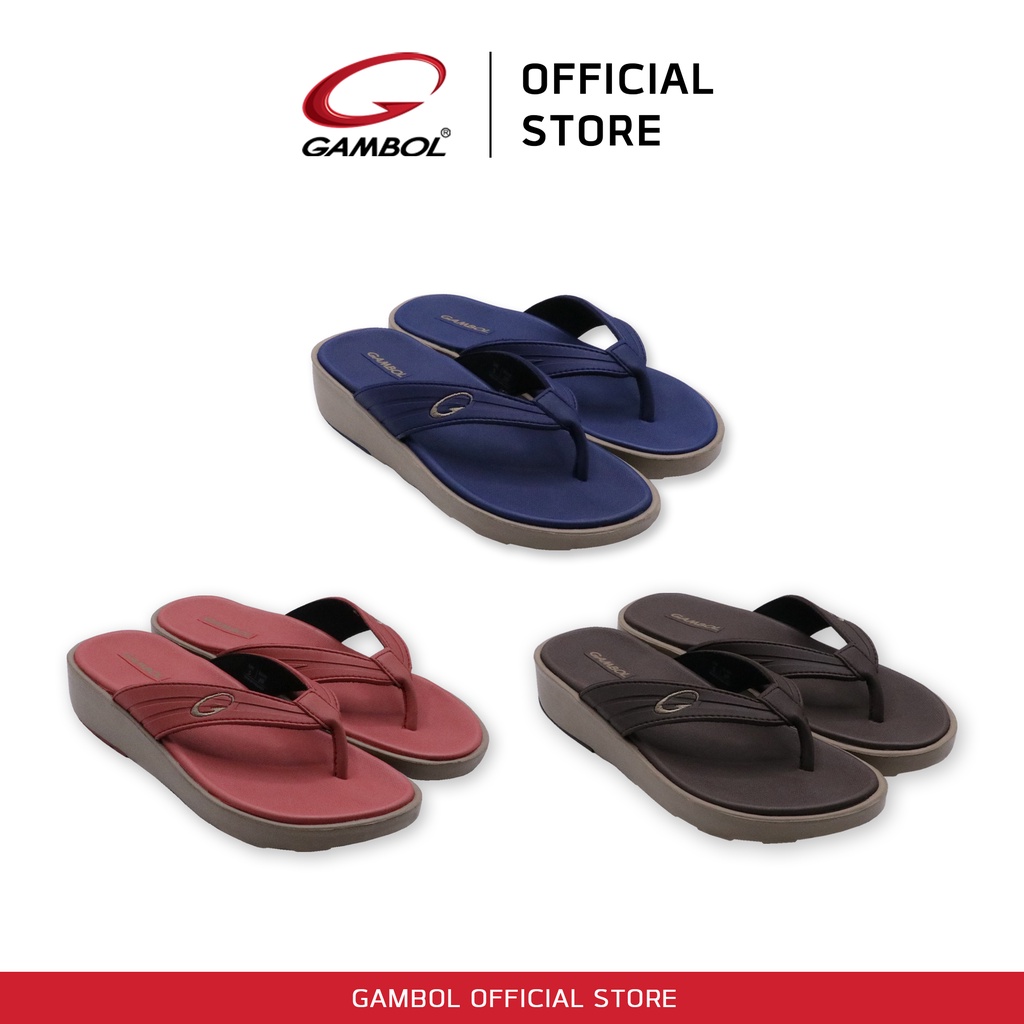 GAMBOL แกมโบล รองเท้าแตะหนีบส้นเตารีด รุ่น GW41132 Size 36-39