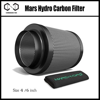 ส่งฟรี Mars Hydro กรองคาร์บอน ไส้กรองคาร์บอน Carbon Filter ยาว + ผ้ากรองหยาบ (สีขาว) คาร์บอนฟิลเตอร์ กรองอากาศ