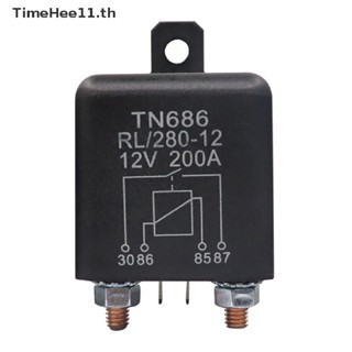 Timehee รีเลย์สตาร์ทรถยนต์ กระแสไฟสูง 200A 100A 12V 24V