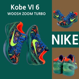 （ยิงจริง）Nike Kobe VI 6 Fancy blue ของแท้100%💯รองเท้าผ้าใบ รองเท้า รองเท้าวิ่ง รองเท้า nike-1-4