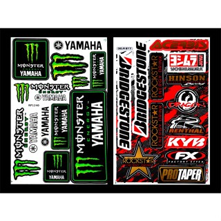 Yamaha Yoshimula สติ๊กเกอร์ Racing สติ๊กเกอร์สำหรับแต่ง รถมอเตอร์ไซค์ บิ๊กไบค์ รถยนต์ Car เนื้อPVC เคลือบเงา กันน้ำ