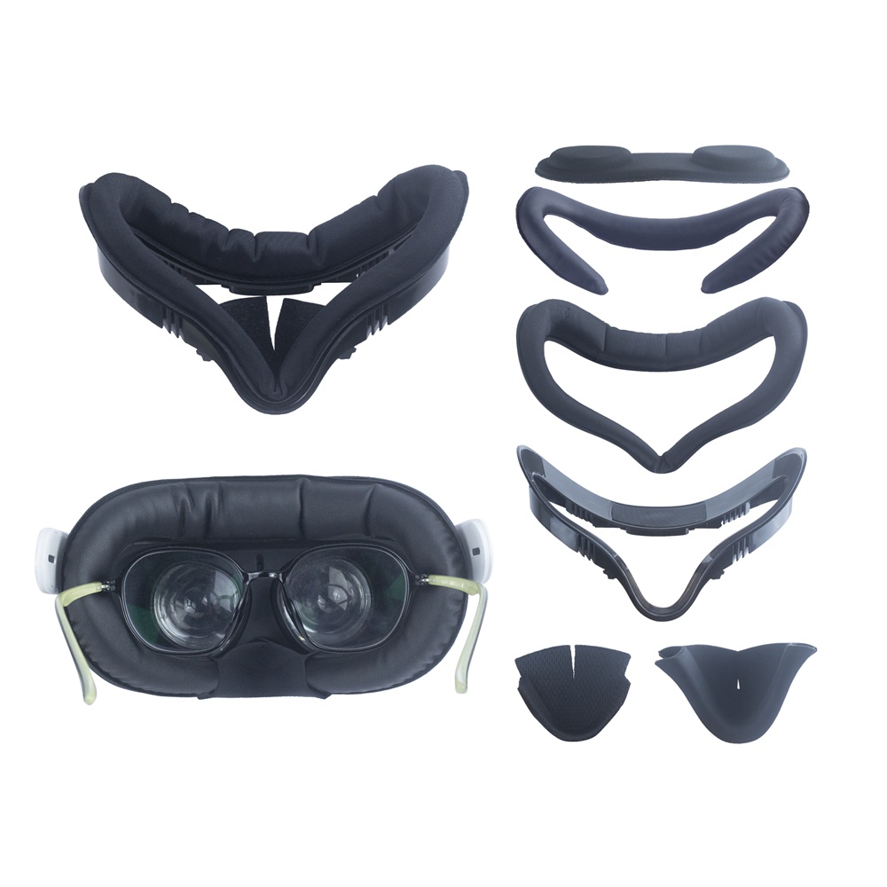 สําหรับ Oculus Quest 2 VR ชุดหูฟังโฟมฟองน้ํา Pad เบาะวงเล็บ Eye Face ชุดป้องกัน Eye Pad สําหรับ Ques
