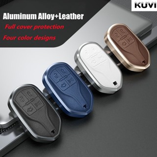 Alloy Leather Car Remote Key Case Cover Holder For Maserati Levante Ghibli Quattroporte GT Granturism GranCabrio Accesor