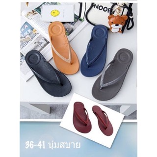 รองเท้าแตะ flipflop style พื้นนิ่ม สายเพชร งานสวย พร้อมส่ง