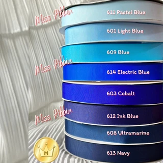 Missribbinริบบิ้นกรอสเกรน (สี1/2) เนื้อหนา คุณภาพดี 10มม ม้วน50หลา