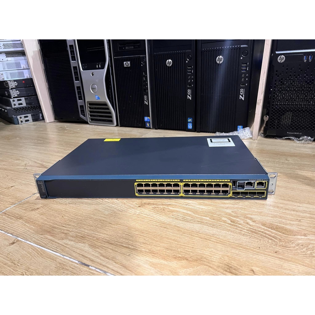 Cisco 2960S 24port Gigabit Switch มือสองพร้อมใช้งาน