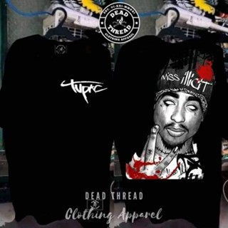 เสื้อยืดแขนสั้นสําหรับผู้ชาย pac Shakur เวสต์โคสต์ฮิปฮอปแร็พแขนสั้นสําหรับผู้ชายเสื้อทีมลัคกี้  (-y