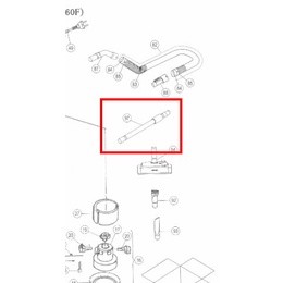 อะไหล่แท้ศูนย์/ท่อเหล็กเครื่องดูดฝุ่นฮิตาชิ/HITACHI/PIPE/CV-975FC*003/CV-SF20V