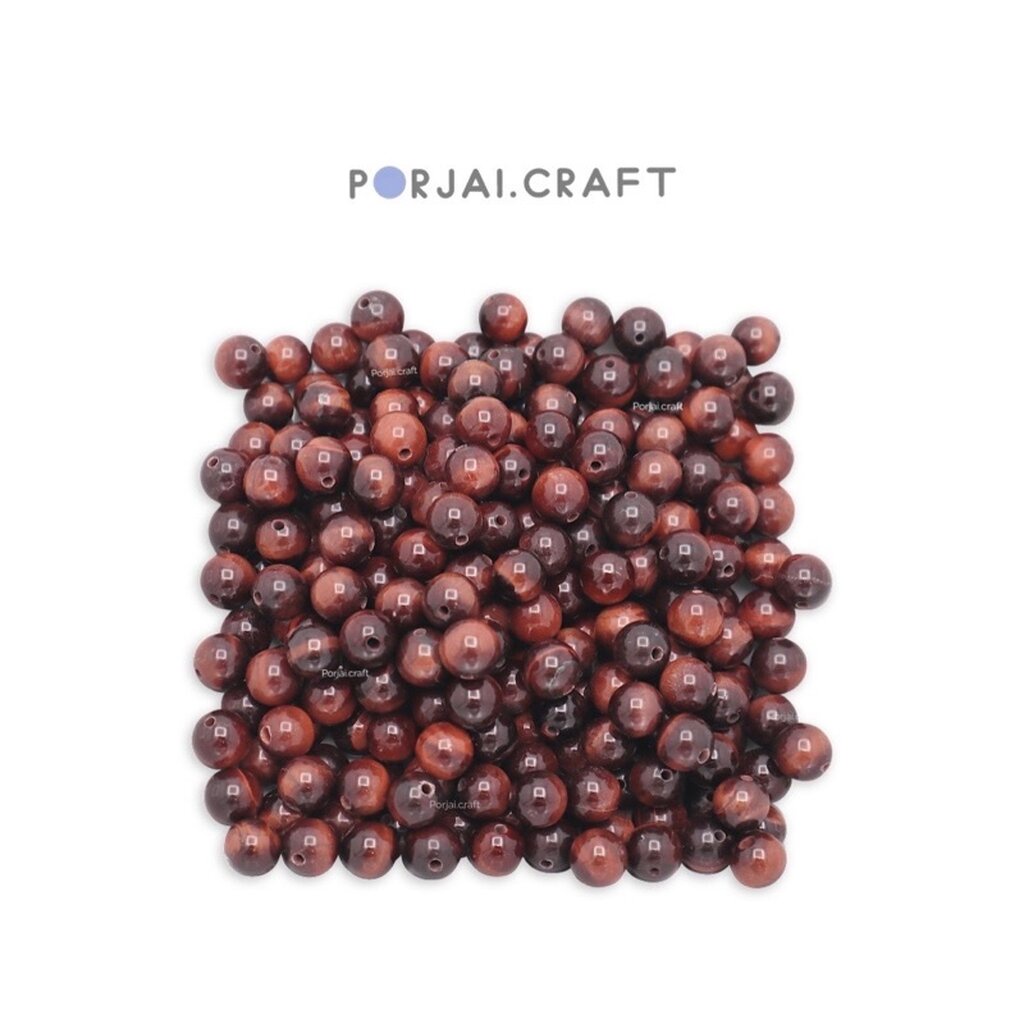 Red Tiger Eye Beads ลูกปัดเรดไทเกอร์อาย 8mm