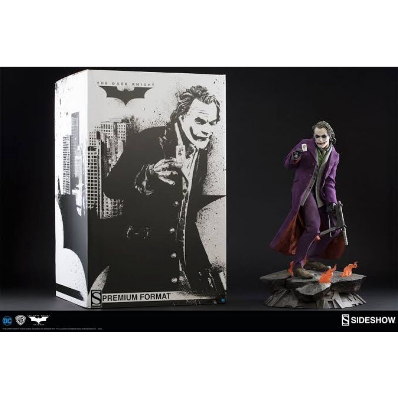 1/4 The Joker Dark Knight Premium  Format Figure #300251 by SideShow **ของแท้ มือ1**