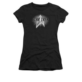 Star Trek - Glow Logo Women's T-Shirt เสื้อวินเทจผญ เสื้อเบลาส์ Tee