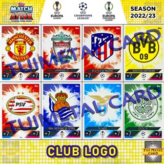 TOPPS MATCH ATTAX 2022/23: CLUB LOGO การ์ดสะสมฟุตบอล Football Trading Card