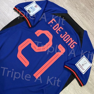 เสื้อบอล ฮอลแลนด์ ชุดเยือน(แฟน) บอลโลก 2022 Holland Away Kit (Fan) World Cup 2022 Full option