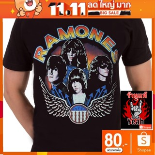 เสื้อวง Ramones เสื้อ ราโมนส์ ร็อคในตำนาน ลายอมตะ เสื้อวินเทจ RCM1787