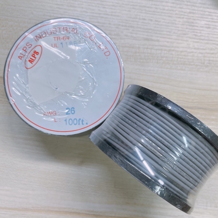 สายชีล สายชีลโมโน AWG26 ความยาว 100ft. จำนวน1ม้วน