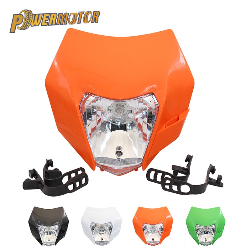 2016 Universal ไฟหน้ารถจักรยานยนต์ไฟหน้าสําหรับ KTM SXF EXC XCF SMR 150 200 250 350 450 Enduro Supermoto Dirt Bike มอเตอร์