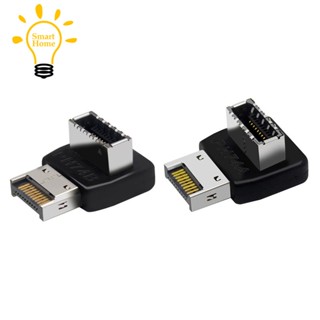 เมนบอร์ดคอมพิวเตอร์ Type-E USB 3.1 Type-E อินเตอร์เฟซ 90 องศา พวงมาลัยข้อศอกด้านหน้า Type-C ติดตั้งอะแดปเตอร์