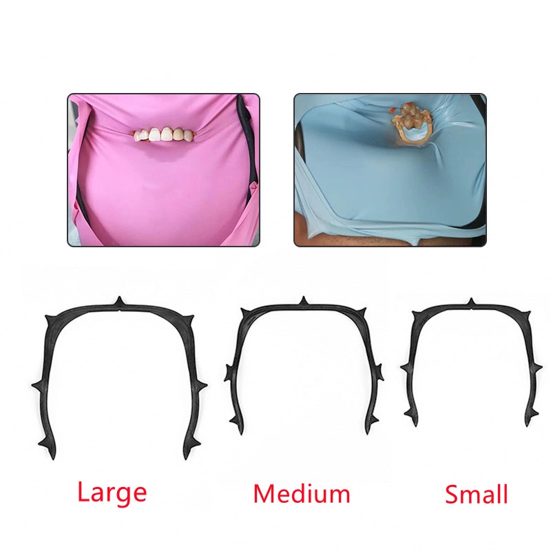 1Pcs Dental Rubber Dam Frame Holder Carbon Fiber Rubber Dam Sheets Frame U-Shape Face Bow Frame S/M/