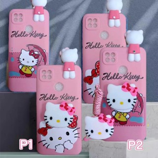 🌈จัดส่งทันที 🏆เคส Redmi 9A เคสโทรศัพท์มือถือ ซิลิโคนนิ่ม ลายการ์ตูนเฮลโลคิตตีน่ารัก พร้อมสายคล้อง สีชมพู สําหรับ Xiaomi Redmi 9 9A 9C 9T 7 7A 8 8A 10 10C 4 4X 5 5A 6 6A S2 5plus 6pro