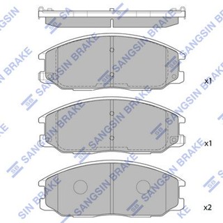 ผ้าดิสเบรคหน้า HYUNDAI H1 SANTA FE KIA SORENTO SSANGYONG ACTYON KYRON REXTON HI-Q