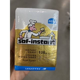 Instant Dry Yeast ( Gold Label ) ( Food Additive ) ( Saf - Instant Brand ) 125 G. ยีสต์แห้งสำเร็จรูป ( ฉลากทอง ) ( วัตถุเจือปนอาหาร ) ( ตรา ซาฟ - อินสแตนท์ )