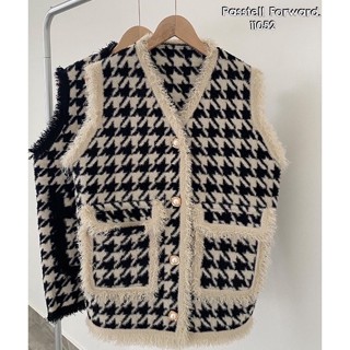 🇰🇷New🇰🇷  Korea shinori vest Vestลายชิโนริ ขอบชายลุ่ย กระเป๋าหน้า งานสวยหรูหรามาก