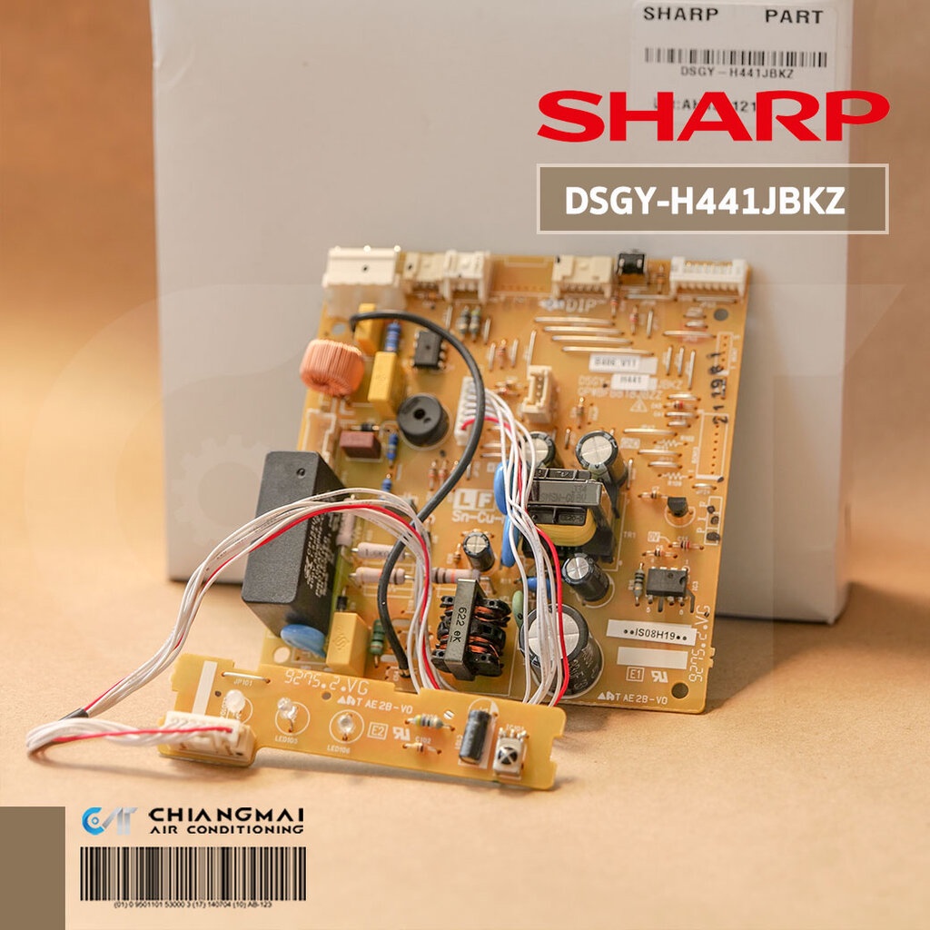 DSGY-H441JBKZ แผงวงจรแอร์ SHARP แผงบอร์ดแอร์ชาร์ป แผงบอร์ดคอยล์เย็น รุ่น AH-XP10WMB อะไหล่แอร์ ขอแท้