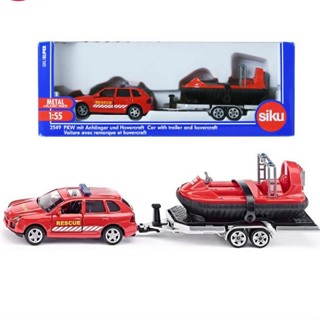 SIKU Car with trailer and hovercraft ซิกุโมเดล รถพ่วงเรือ รหัส SK2549