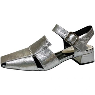 🎖🥇🏆 Best-Selling Item 💟 Metallic Silver Loafers 👞 Size:34-40