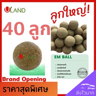 Uland Emball อีเอ็มบอล 40 ลูก บำบัดน้ำเสีย ลดกลิ่นทันที ย่อยสลายของเสีย ตะกอนไขมัน สารอินทรีย์ น้ำใสขึ้น ผลิตจากหัวเชื้อ