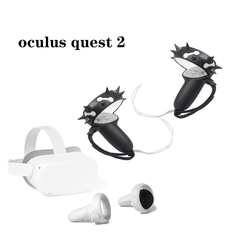 ฝาครอบป้องกันสําหรับ Oculus Quest 2 VR อุปกรณ์เสริม Vr Controller Handle Grip Cap ซิลิโคนป้องกันกรณี