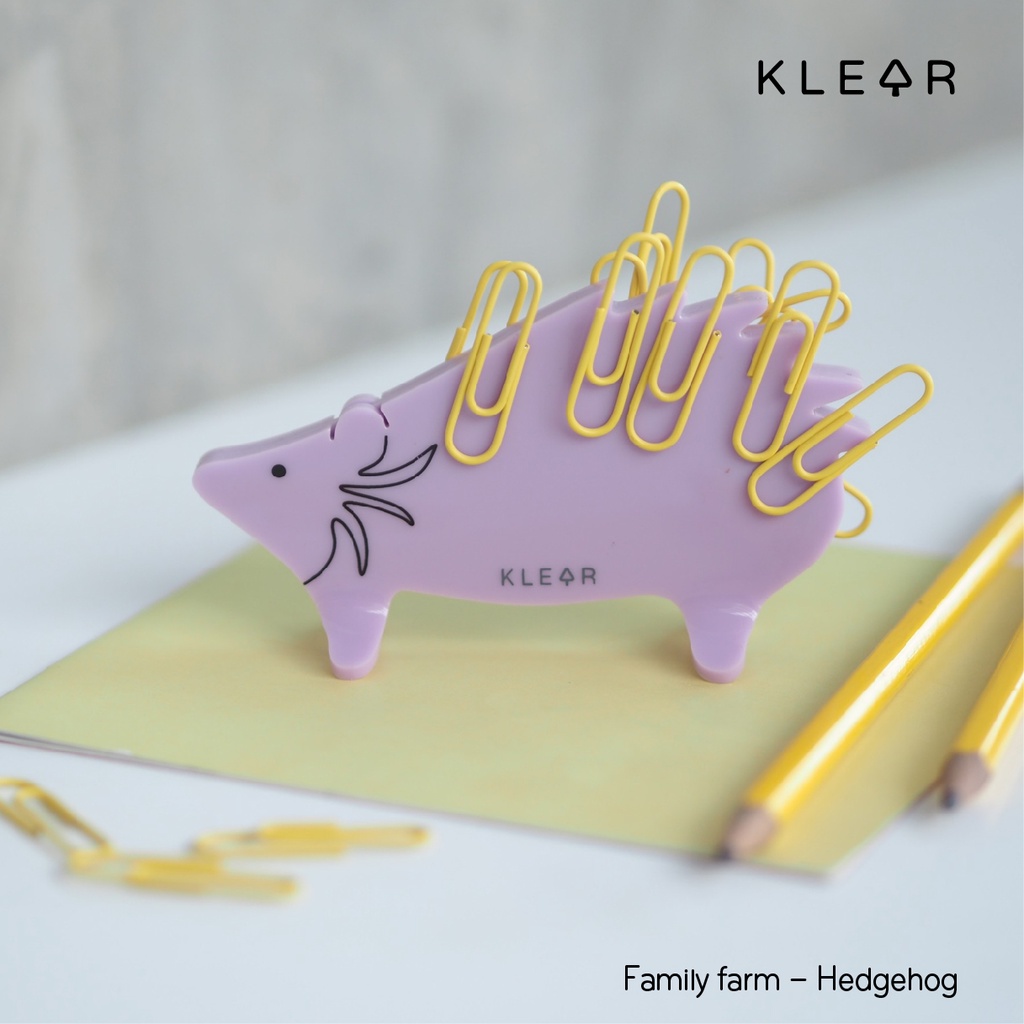 KLEAR hedgehog clip holder ที่เก็บคลิปหนีบกระดาษ รูปที่ 3