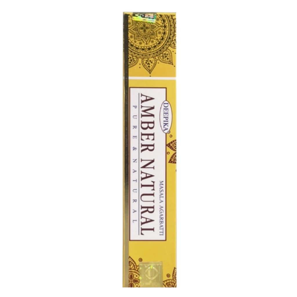 Natural Efe  Indian incense sticks - DEEPIKA Ambar Natural ธูปหอม อัมเบอร์ เนเชอรัล 15g