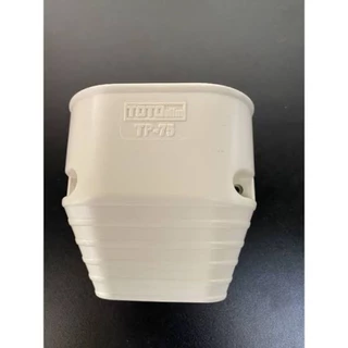 ปิดปลาย ตัวจบราง ฝาจบ รางครอบท่อแอร์ ขนาด 75 มม. ยี่ห้อ TOTO รุ่น TP-75 (1 ลังมี 20 ตัว) ยกลัง