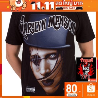 เสื้อวง Marilyn Manson เสื้อยืดลาย มาริลีน แมนสัน เสื้อยืด วงดนตรี เสื้อวินเทจ RCM33