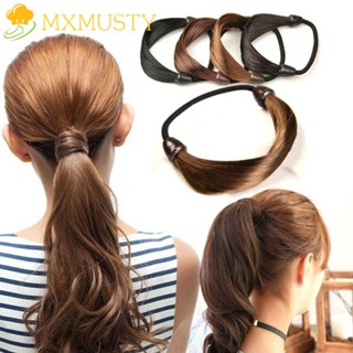 MXMUSTY Ponytail Scrunchie Wig Braid Hair Band Synthetic Wig Wig Hair Rope